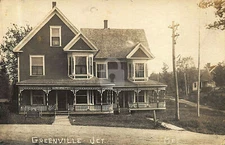 Greenville Junction ME Maine U. S. Post Office Real Photo Postcard Copy