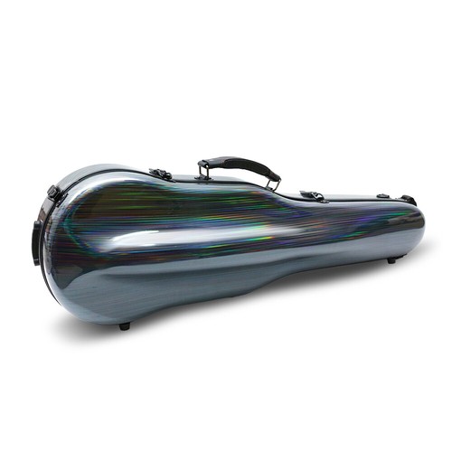 Nuevo estuche rígido para violín 4/4 colorido en forma aerodinámica bolsa de almacenamiento externo - Imagen 3 de 16
