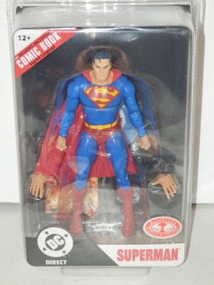 McFarlane DC Direct Page Punchers Alex Ross Superman Red Platinum 7  Figure NEW