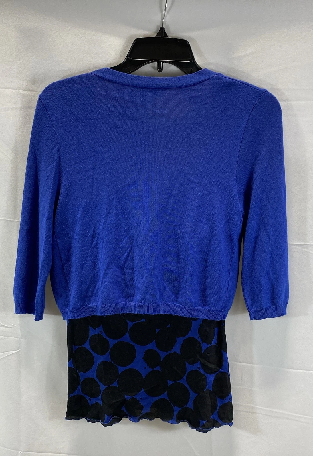 Camicia Moschino donna blu fantasia elegante casual elegante taglia 40