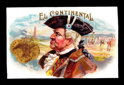 El Continental - 100+ Years Old - Original Genuine - EX RARE Cigar Box Label