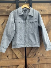 Rusty Vintage Men’s Sz S Gray Zip Up Jacket Barn Coat Lined Winter Streetwear