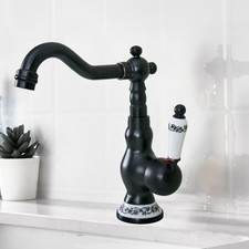 Black Oil Rubbed Brass Ceramic Kitchen Bathroom Faucet Mixer Tap hwzh033-4