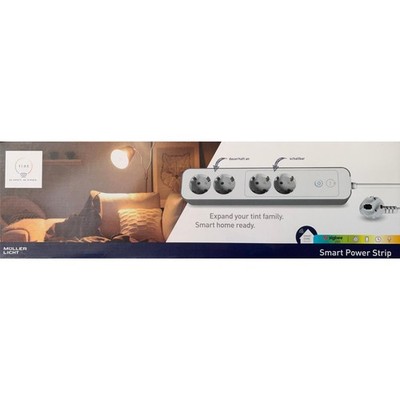 tint Smart Power Strip 4 Fach Steckdosenleiste Müller-Licht Smart Steckdose Neu