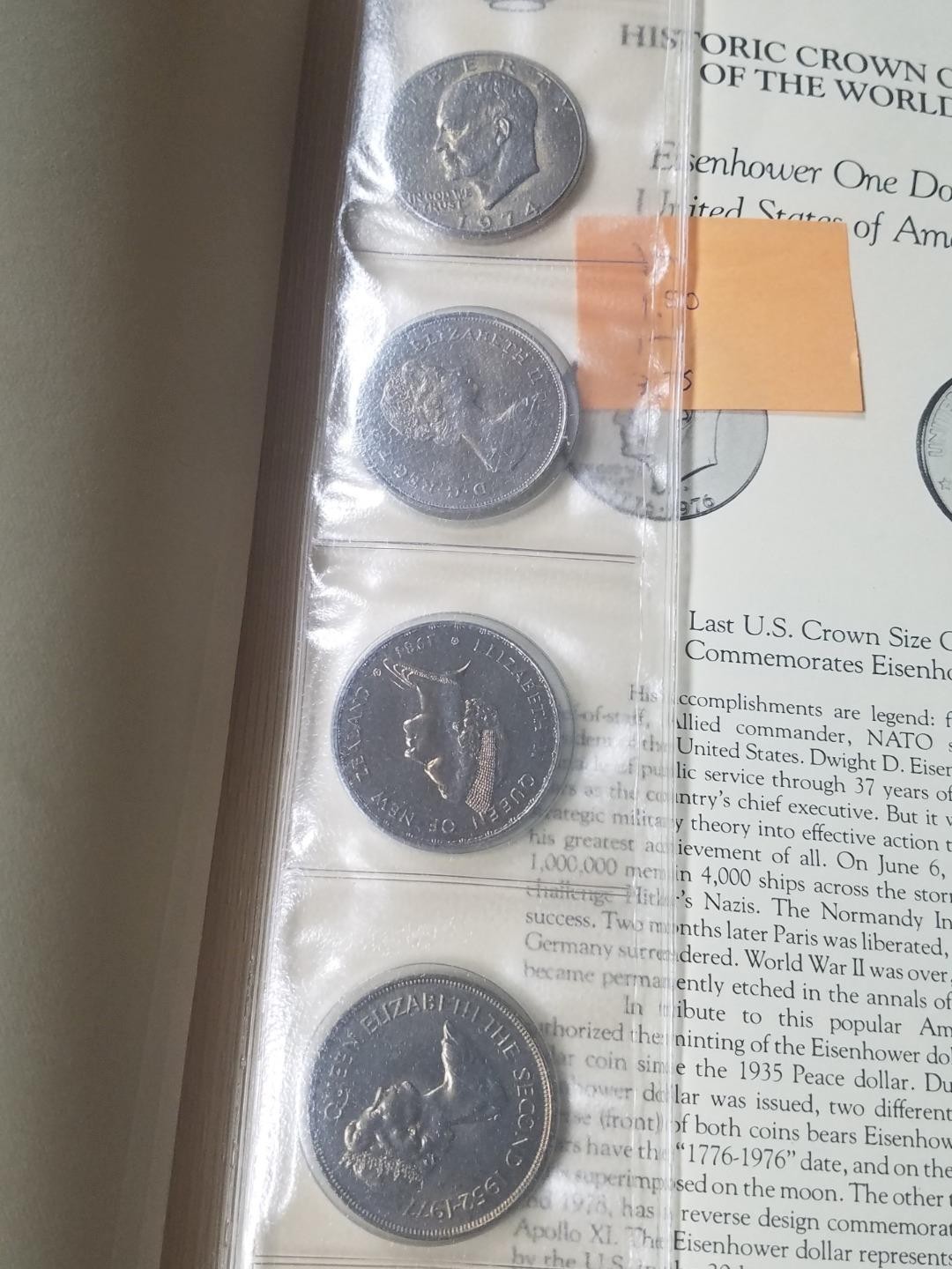 Historic Crown Coins of the World Collection | Catalog Value $250+ | In Binder