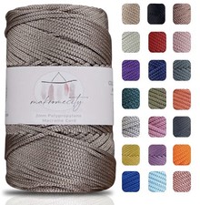 Polyester Macrame Cord 2mm x 250 yd 750 ft DIY Crafts Handbag Wall Hangings Mink