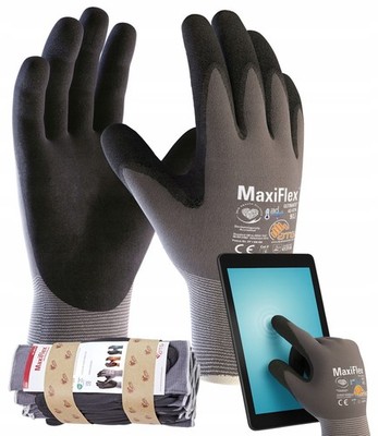 12 Paar Arbeitshandschuhe MaxiFlex ULTIMATE ATG Montagehandschuhe Nitril Gr. 9