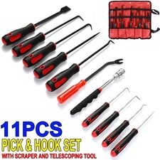 11x Hook And Pick Set Telescoping Tool Magnetic Scraper Kit Car Repair Hand Tool