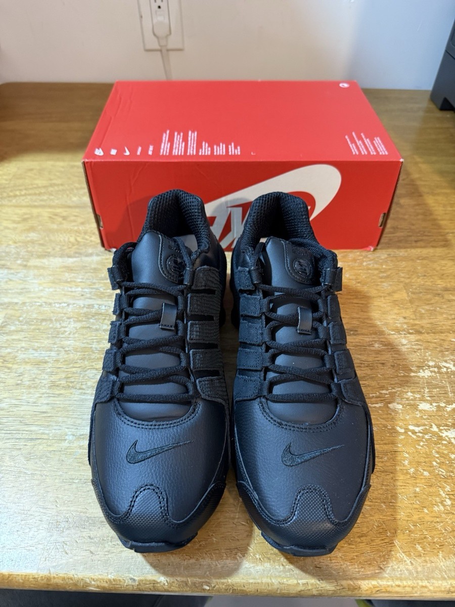 Men's Size 10.5-New Nike Shox NZ Shoes Triple Black 378341-001