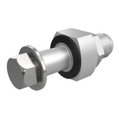 BEVINSEE Aluminum Universal Fuel Tank Return Line Fitting Bung No Welding--8AN