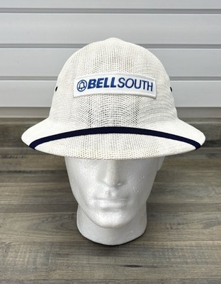 Vintage BellSouth Telephone Company Mesh Safari Work Hat Sun Helmet~Logo~Unused