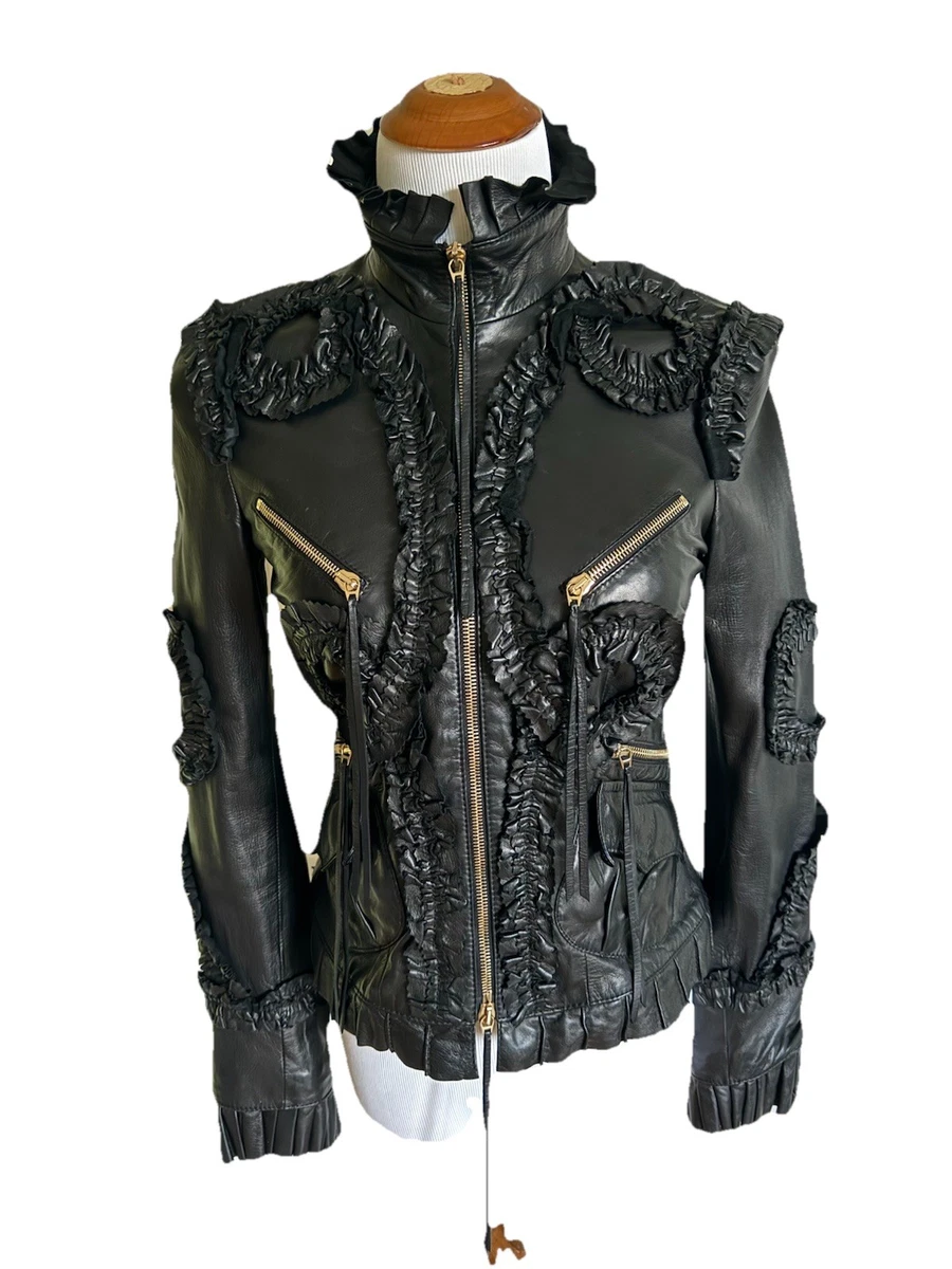 roberto cavalli leather jacket products for sale | eBay