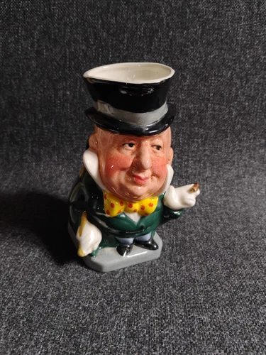 Mr Micawber Porcelain Toby Jug Mug Staffordshire Ceramic England Charles Dickens