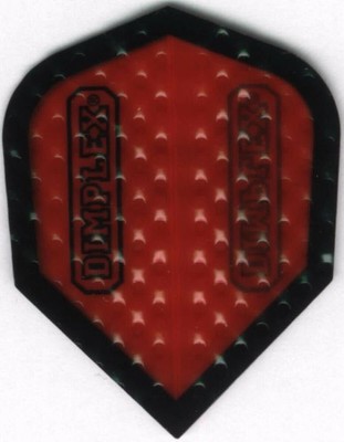 Transparent Red with Black Border Standard Dimplex Dart Flight