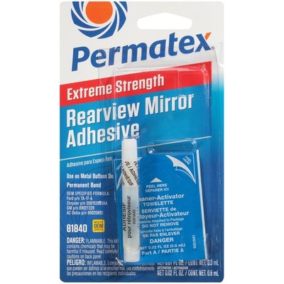 Permatex 81840 Extreme Rearview Mirror Profressional Strength Adhesive