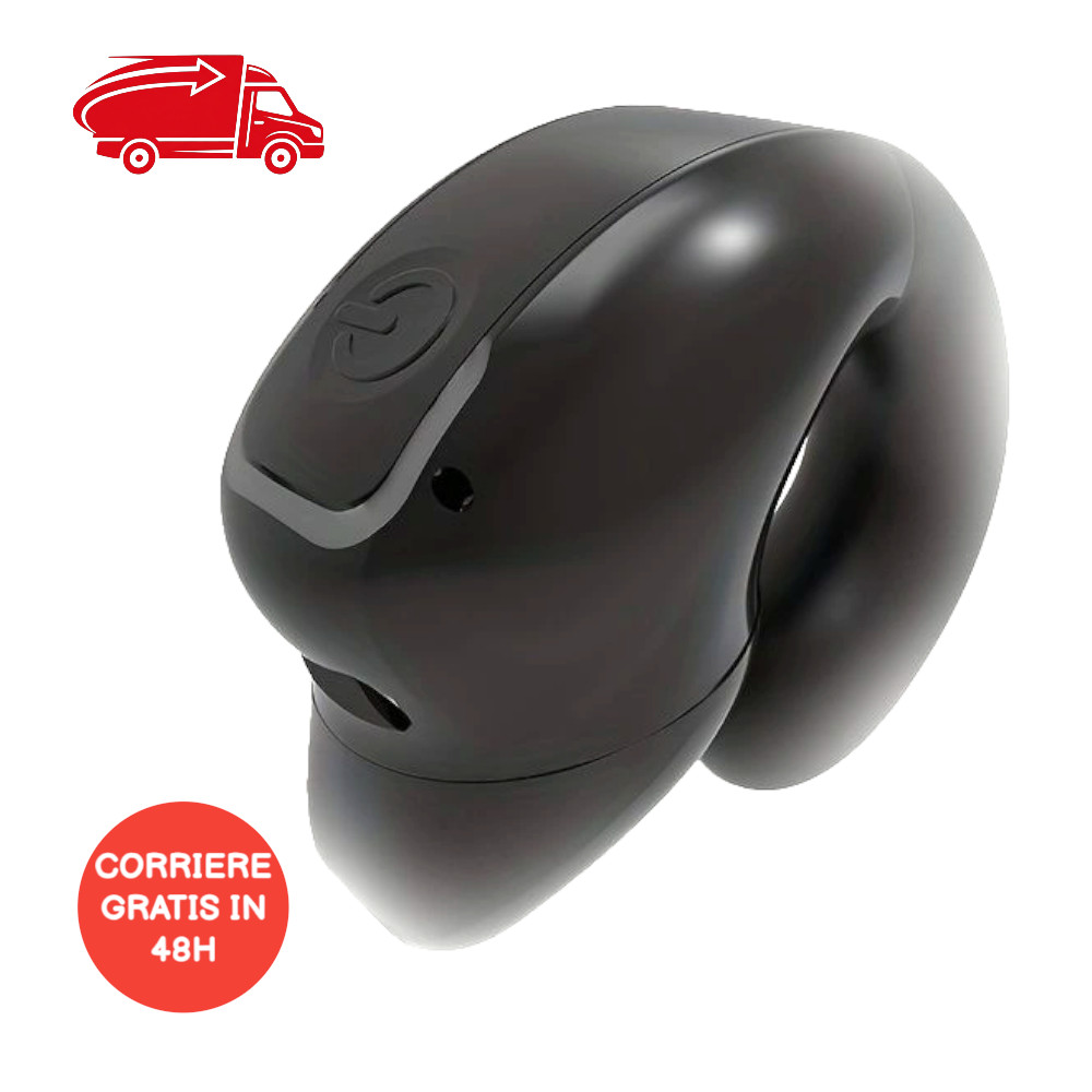Auricolare singolo wireless conduzione ossea clip orecchio sport soppressione