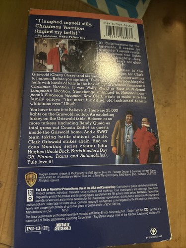 Three Classics VHS white Christmas it's a wonderful life Christmas Vacation - Picture 3 of 10
