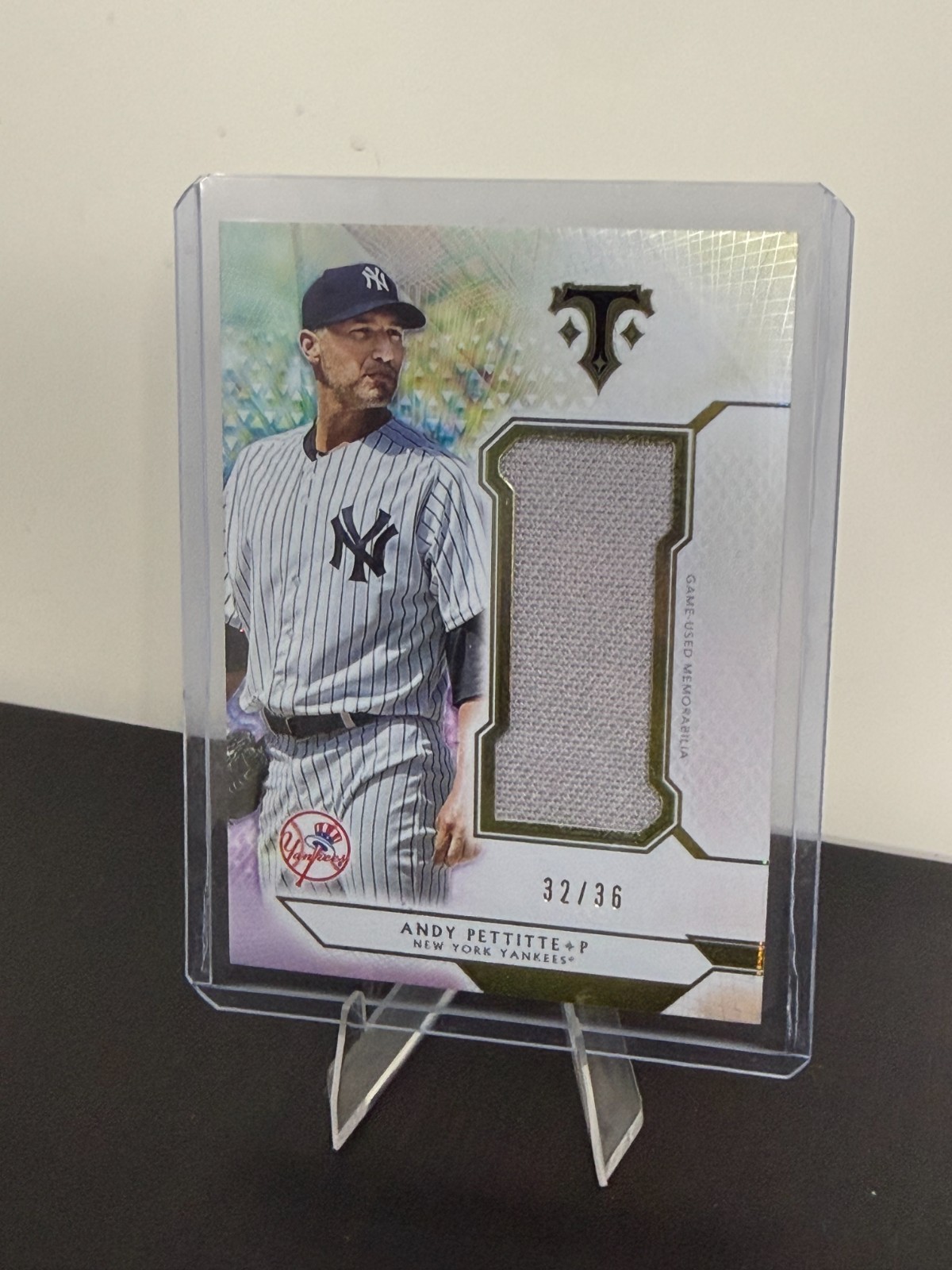 2018 Topps Triple Threads - Single Jumbo Relics Andy Pettitte #SJR-APT1 /36...