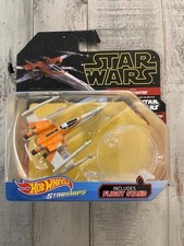 Hot Wheels Star Wars Poe’s X-Wing Fighter Die-Cast Starship w/ Stand 2018 Disney