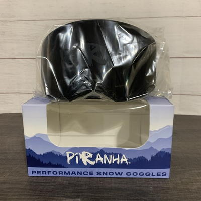 #ad Piranha Performance Snow Goggles TELLURIDE BLACK Dual layered Anti Fog Lenses $22.99