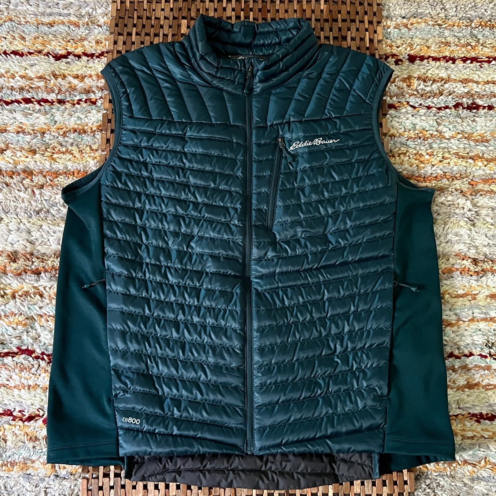 Eddie Bauer First Ascent Ultralight Puffer Vest Forest Green Men's Size XL