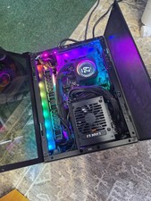 RARE Lian Li Q58 Mini-ITX Case Black Tempered Glass w PCI-E 4.0 Riser SFF