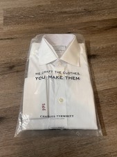Charles Tyrwhitt Egyptian Cotton Slim Fit 15.5/33 with Monogram On Sleeve