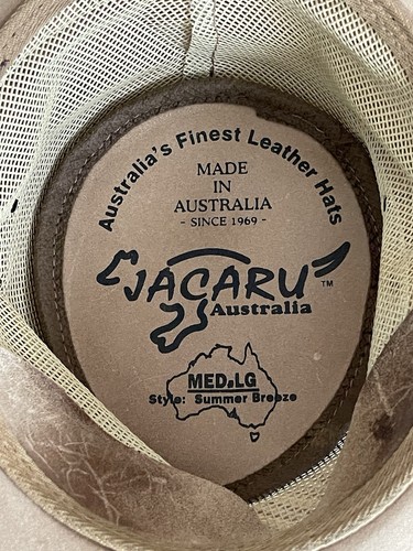 Jacaru Australia Med-Lrg Australia's Finest Leather Hats - Picture 2 of 22