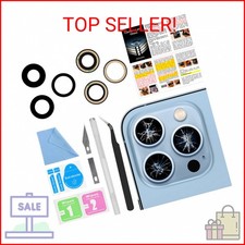 ASDAWN Back Camera Lens Glass Replacement for iPhone 13 Pro and 13 Pro Max, Rear