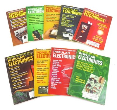 Popular Electronics Magazine Lot of 9 - 1969