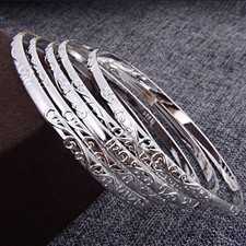 5PCS Women's Fashion Bracelet Set Geometric Circle Elegant Bracelet Alloy