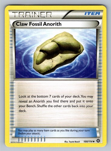 Claw Fossil Anorith 100/114 XY - Steam Siege