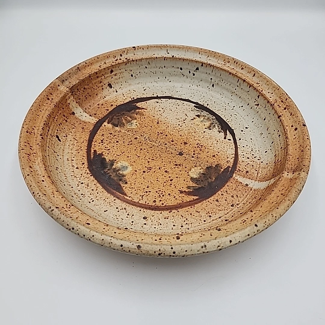 handmade studio art pottery Pie Baking Round Dish 11"