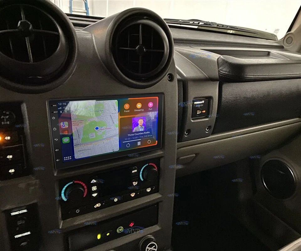 For Hummer H2 2003 2004 2005 2006 Android 15 CarPlay Car Radio Stereo GPS RDS FM Foto 3 de 4