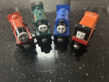 Thomas Wooden Railway Bundle, Sir Handel, Peter Sam, Rheneas And Rusty