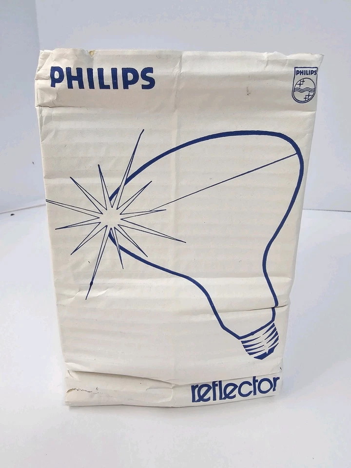 24 Philips 100W REFLECTOR Indoor FLOOD LIGHT BULB LAMP PCAD-R40 USA VINTAGE NOS! - Image 2 of 4