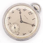 New ListingE. Howard Series 7 12-Size 17-Jewel Silvertone Antique Pocket Watch, Keeps Time