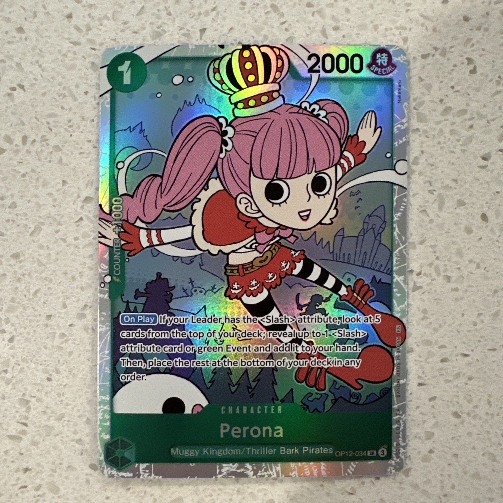 Perona SR OP12-034 - Legacy of the Master OPTCG