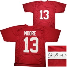 Alabama Crimson Tide Malachi Moore Signed Red Jersey Beckett Witness