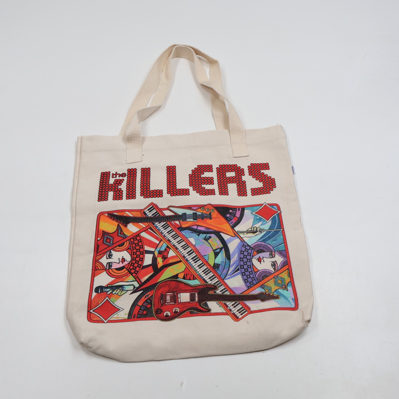 The killers band music merchandise tote bag playing card instruments original