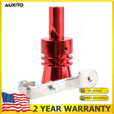 Red Xl Blow Off Valve Noise Turbo Sound Whistle Simulator Muffler Tip Car Kit