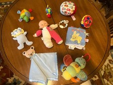 Baby Toy Lot Sensory Plush Rattles Soft Book ...