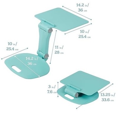 ECR4Kids The Surf Folding Portable Lap Desk, Flexible Seating