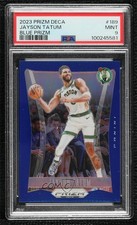 2023-24 Panini Prizm Deca Blue Prizm 141/149 Jayson Tatum #189 PSA 9 MINT 5i3