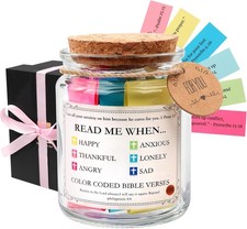 Bible Verses Jar,Christian Birthday Gifts for Women Mom,Grandma,Nana,Aunt,Sister