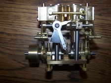 Vertical Twin cylinder Steam Engine