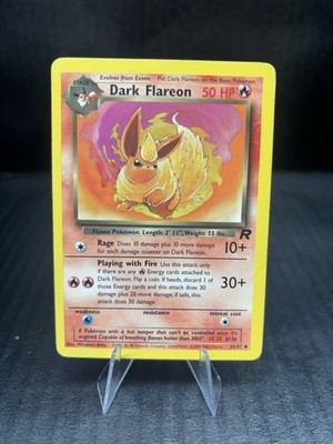 The Pokémon Company Dark Flareon Team Rocket Uncommon 1st Ed 35/82 50 HP English