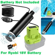 Water Pump for Ryobi 18V Battery,120W 635GPH Portable Transfer Pump for Camping