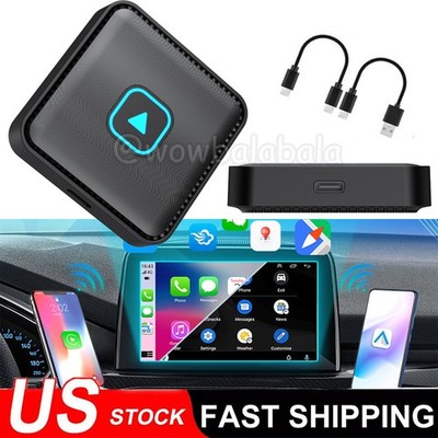 WIFI Wireless Carplay AI box Android Auto Adapter Intelligent Voice Plug and Use