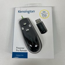 Kensington 5x Brighter Green Laser Presenter Pro Remote for Windows-Mac